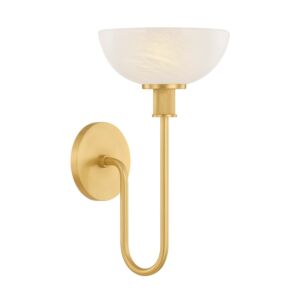 Aster  Wall Sconce in Aged Brass by Mitzi