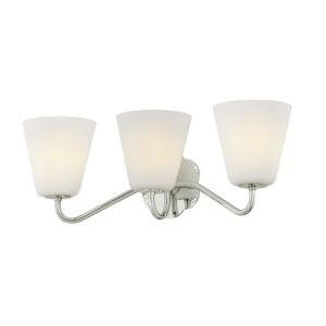 Leonella  Bathroom Vanity Light in Polished Nickel by Mitzi