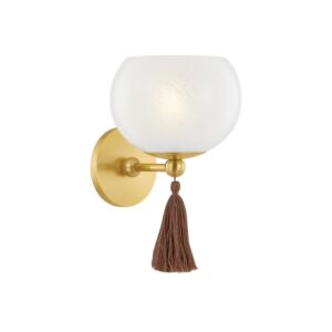 Niya  Wall Sconce in Aged Brass by Mitzi