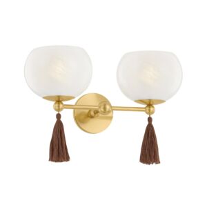 Niya  Wall Sconce in Aged Brass by Mitzi