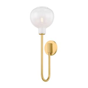 Estelle  Wall Sconce in Aged Brass by Mitzi