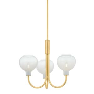 Estelle  Chandelier in Aged Brass by Mitzi