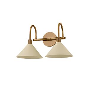 Jovani  Bathroom Vanity Light in Patina Brass And Soft Sand by Troy Lighting