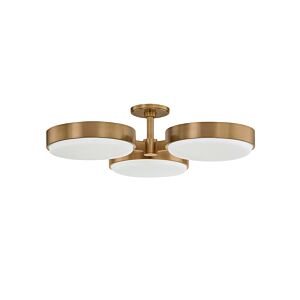 Rory  Semi Flush Mount in Patina Brass by Troy Lighting