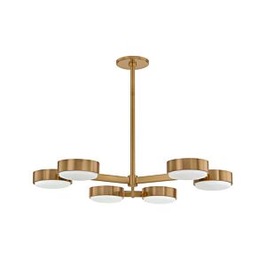 Rory  Semi Flush Mount in Patina Brass by Troy Lighting