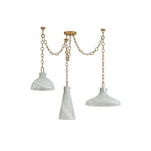 Joaquin  Chandelier in Patina Brass by Troy Lighting