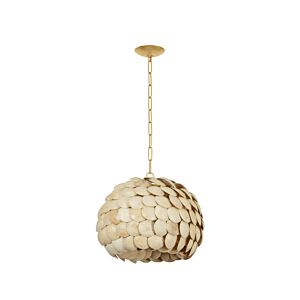 Edric  Pendant in Vintage Gold Leaf by Troy Lighting