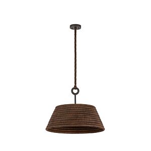 Sequoia  Pendant in Textured Bronze  Highlight by Troy Lighting