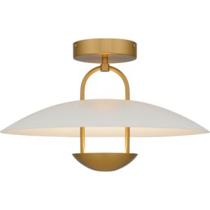 Bingham LED Semi Flush Mount in Brushed Gold by Quoizel