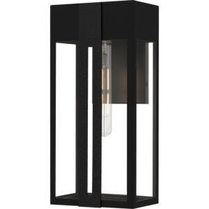 Boswell  Outdoor Wall Lantern in Matte Black by Quoizel