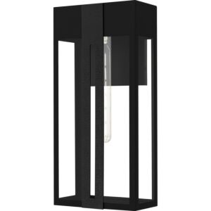 Boswell  Outdoor Wall Lantern in Matte Black by Quoizel