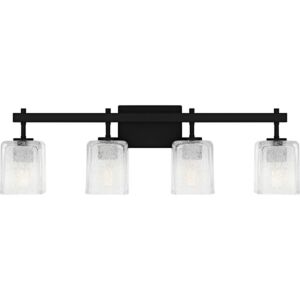 Brenthouse  Bathroom Vanity Light in Matte Black by Quoizel