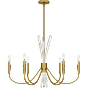 Cecily  Chandelier in Brushed Gold by Quoizel