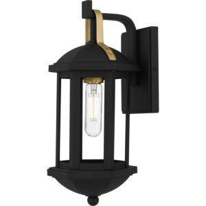 Crestfield  Outdoor Wall Lantern in Matte Black by Quoizel