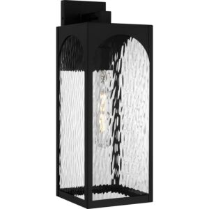 Dallington  Outdoor Wall Lantern in Matte Black by Quoizel