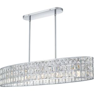 Gibson  Linear Chandelier in Polished Chrome by Quoizel