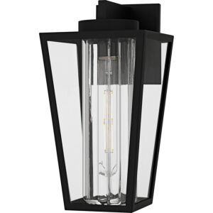 Jett  Outdoor Wall Lantern in Matte Black by Quoizel