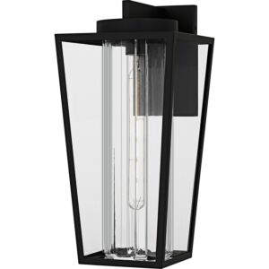 Jett  Outdoor Wall Lantern in Matte Black by Quoizel