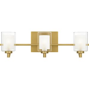 Kolt  Bathroom Vanity Light in Brushed Gold by Quoizel