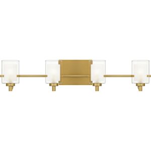 Kolt  Bathroom Vanity Light in Brushed Gold by Quoizel