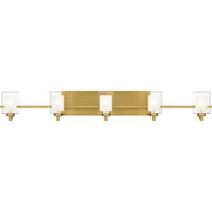 Kolt  Bathroom Vanity Light in Brushed Gold by Quoizel