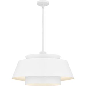 Lumi  Pendant in Matte White by Quoizel