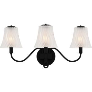 McKinney  Bathroom Vanity Light in Matte Black by Quoizel