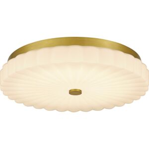 Cherbury LED Flush Mount in Brushed Gold by Quoizel