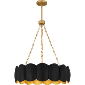 Santana  Pendant in Matte Black by Quoizel