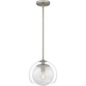 Eslinger  Mini Pendant in Brushed Nickel by Quoizel