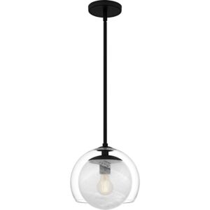 Eslinger  Mini Pendant in Matte Black by Quoizel