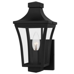 Quentin  Outdoor Wall Lantern in Earth Black by Quoizel