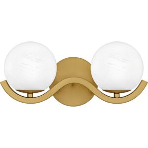 Spherical  Bathroom Vanity Light in Aged Brass by Quoizel