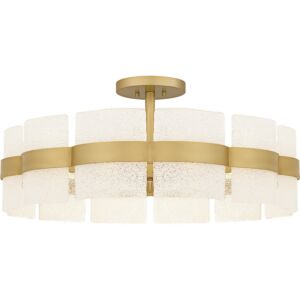 Sweeney  Semi Flush Mount in Soft Gold by Quoizel