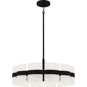 Sweeney  Pendant in Matte Black by Quoizel