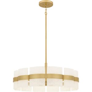 Sweeney  Pendant in Soft Gold by Quoizel