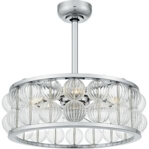 Terrarock  Fan Light in Polished Chrome by Quoizel