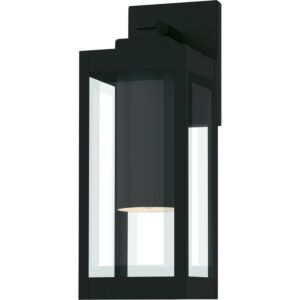 Westover LED Outdoor Wall Lantern in Earth Black by Quoizel