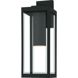 Westover LED Outdoor Wall Lantern in Earth Black by Quoizel