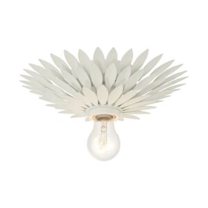 Broche  Flush Mount in Matte White by Crystorama