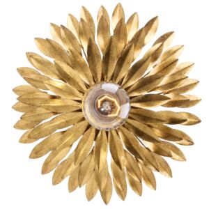 Broche  Wall Sconce in Antique Gold by Crystorama