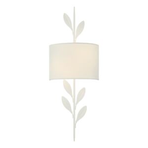 Broche  Wall Sconce in Matte White by Crystorama