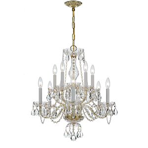 Traditional Crystal  Chandelier in Polished Brass by Crystorama