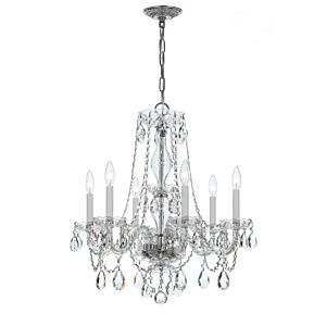 Traditional Crystal  Chandelier in Polished Chrome by Crystorama