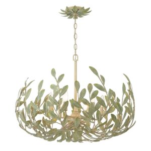 Broche  Chandelier in Champagne Green Tea by Crystorama