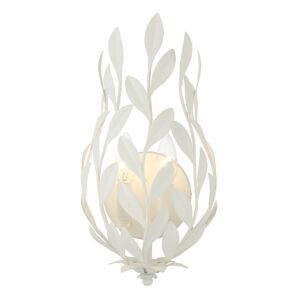 Broche  Wall Sconce in Matte White by Crystorama