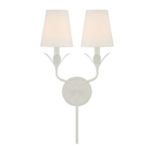 Broche  Wall Sconce in Matte White by Crystorama