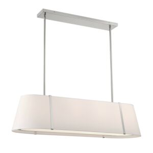 Fulton  Linear Chandelier in Polished Nickel by Crystorama