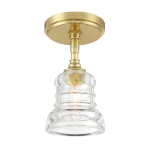 Gregory  Semi Flush Mount in Aged Brass by Crystorama