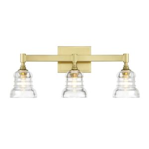 Gregory  Bathroom Vanity Light in Aged Brass by Crystorama